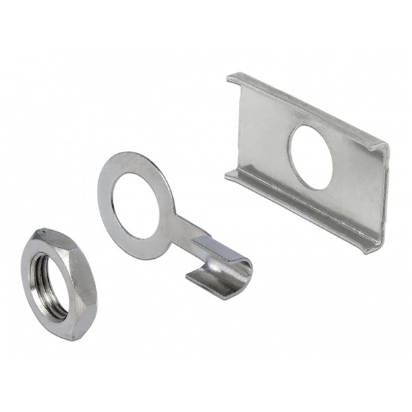 Delock 12589 Antenna talapzat M6 csatlakozó kábellel RG-58 C/U 3 m SMA dugóval fekete