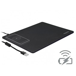 Delock 12595 USB vezeték nélküli töltő funkcióval egérpad