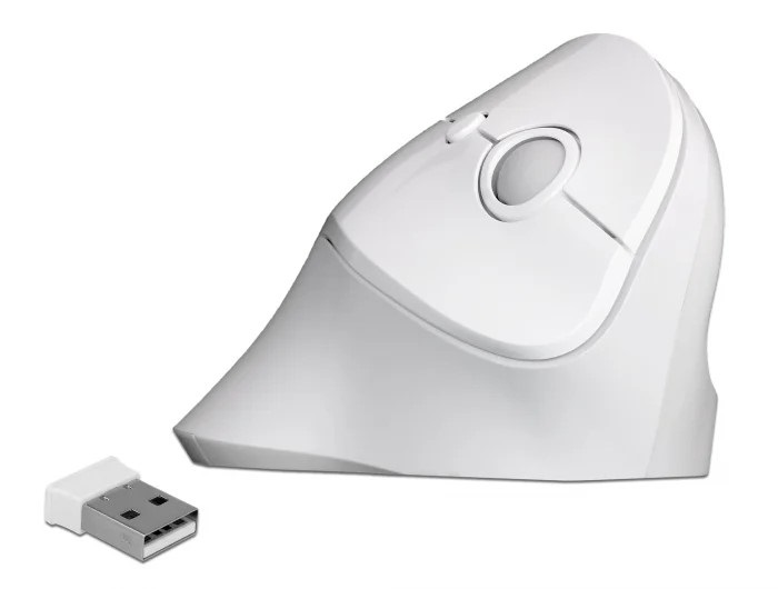 Delock 12596 Ergonómikus, vezetéknélküli függoleges USB egér