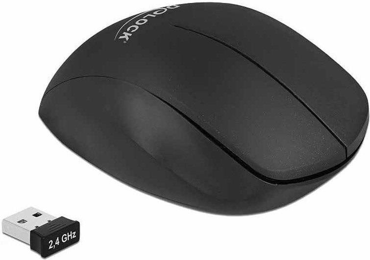 Delock 12598 Ergonómikus vezetéknélküli USB egér