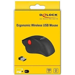 Delock 12598 Ergonómikus vezetéknélküli USB egér