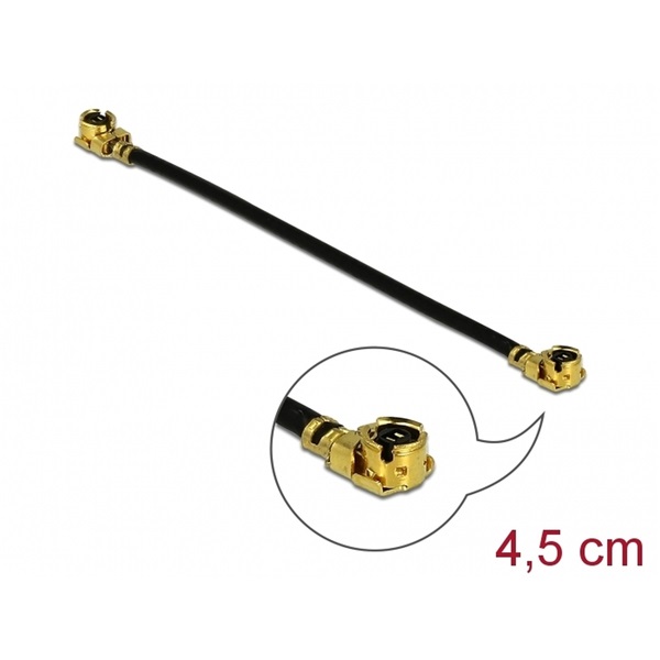 Delock 12605 Antenna kábel MHF I-dugó apa MHF I-dugó 1,13 4,5 cm