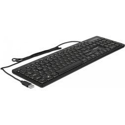 Delock 12625 NÉMET USB csatlakozós, 1,5 m hosszú vezetékes klaviatúra RGB megvilágítással