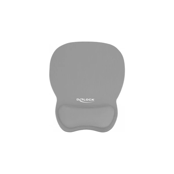 Delock 12698 Ergonomikus egér pad csuklótámasszal szürke 245 x 206 mm