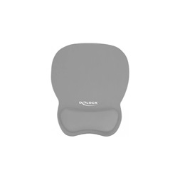 Delock 12698 Ergonomikus egér pad csuklótámasszal szürke 245 x 206 mm