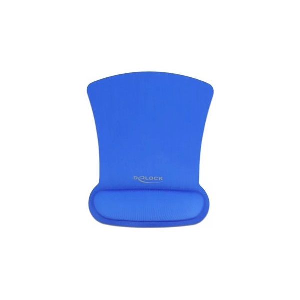 Delock 12699 Ergonomikus egér pad csuklótámasszal kék 255 x 207 mm