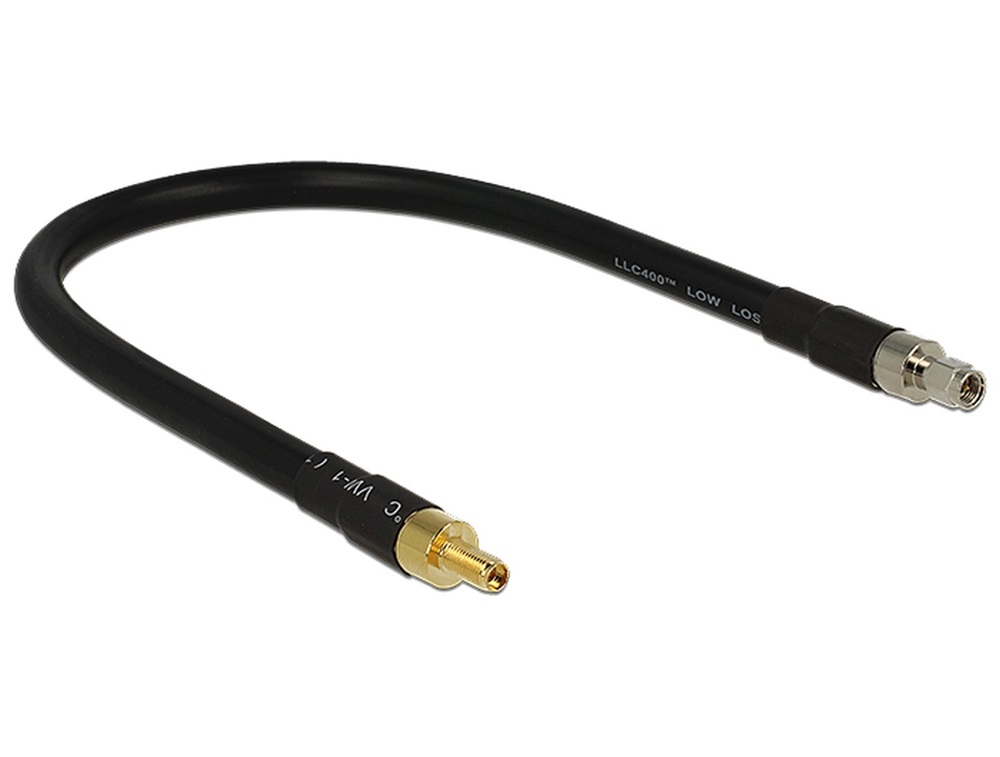 Delock 13004 antenna kábel SMA dugó > SMA Jack CFD400 LLC400 0,4 m alacsony veszteségű