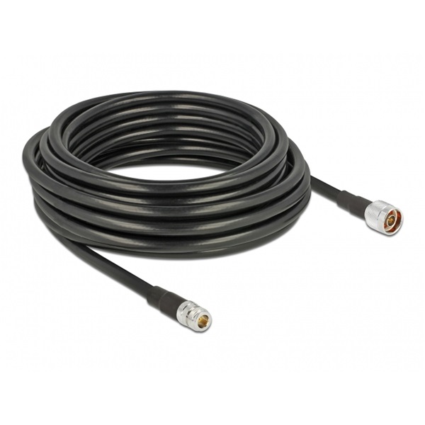 Delock 13029 Antennakábel N-dugó > N-hüvely CFD400 LLC400 , 10 m, alacsony veszteség vízhatlan