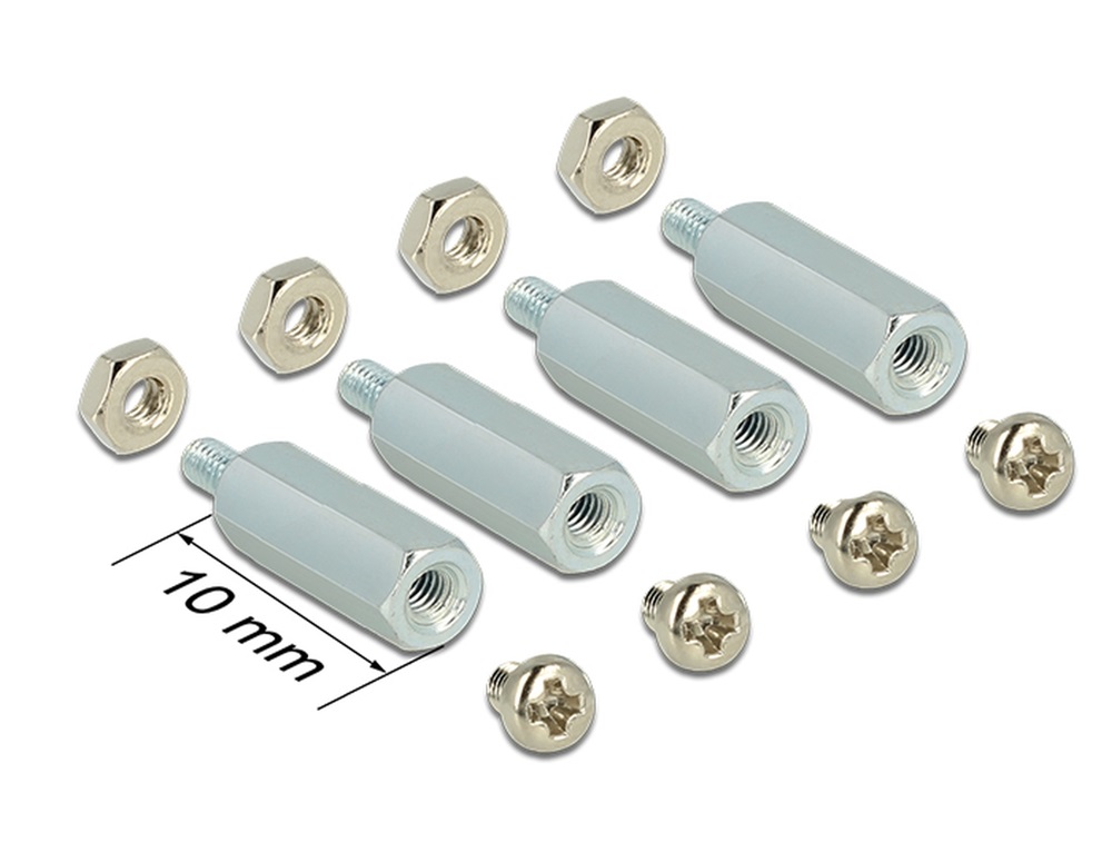 Delock 18214 Rögzítőkészlet Raspberry Pi-hez 10 mm