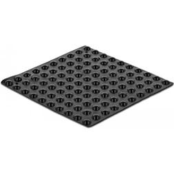 Delock 18306 Gumi alátét öntapadós 5 x 2 mm 100 db. fekete