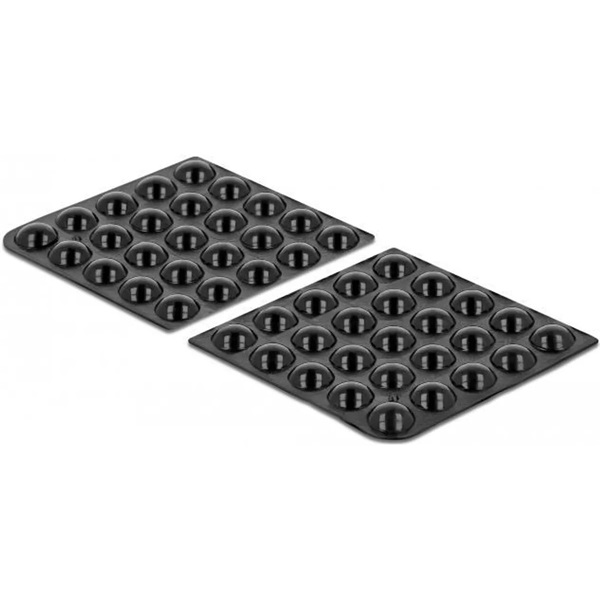 Delock 18309 Gumi alátét öntapadós 10 x 3 mm 50 db. fekete