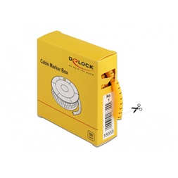 Delock 18355 500 db. sárga kábeljelző doboz No. 1