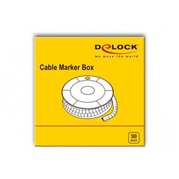 Delock 18357 500 db. sárga kábeljelző doboz No. 3