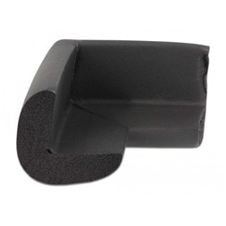 Delock 18396 56x56x33mm fekete öntapadós habszivacs sarokvédő