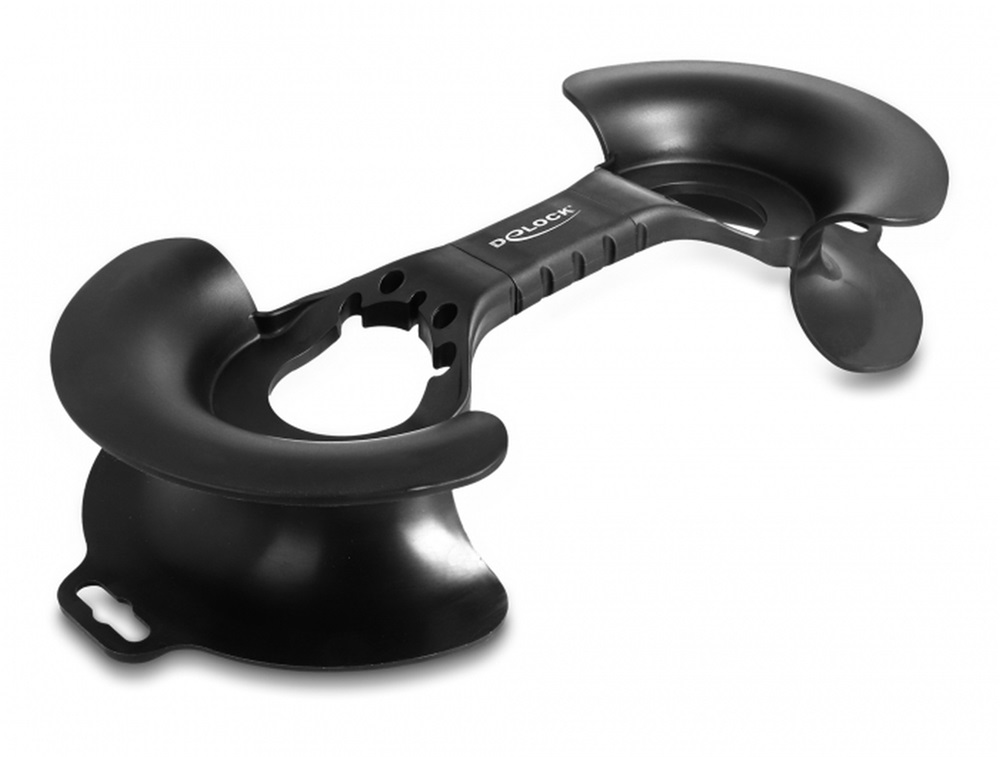 Delock 18435 Kábeltekercselő 375 x 170 mm fekete