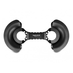 Delock 18435 Kábeltekercselő 375 x 170 mm fekete