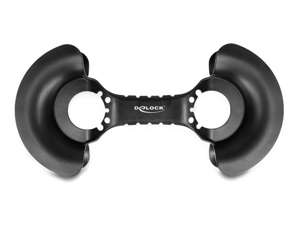 Delock 18435 Kábeltekercselő 375 x 170 mm fekete