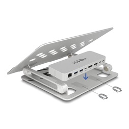 Delock 18442 tablet és laptop állvány dokkoló állomással