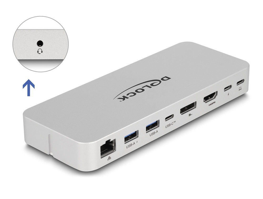 Delock 18442 tablet és laptop állvány dokkoló állomással