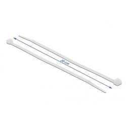 Delock 18606 áttetsző kábelkötözők L 200 x W 3.6 mm 100 db