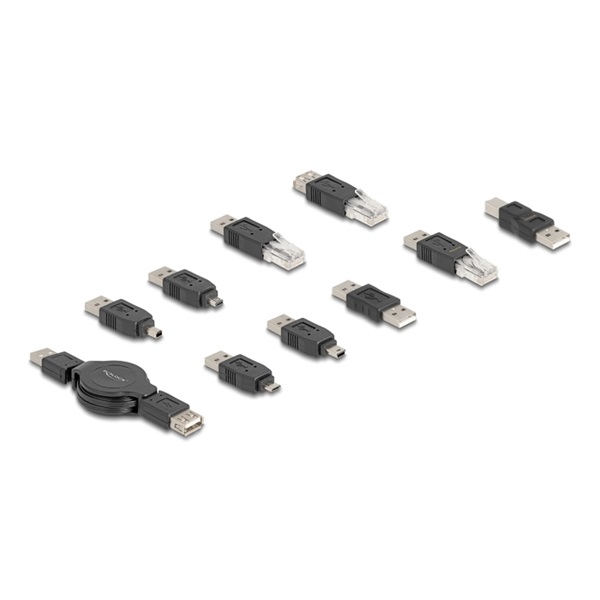 Delock 18612 10 részes USB adapter készlet