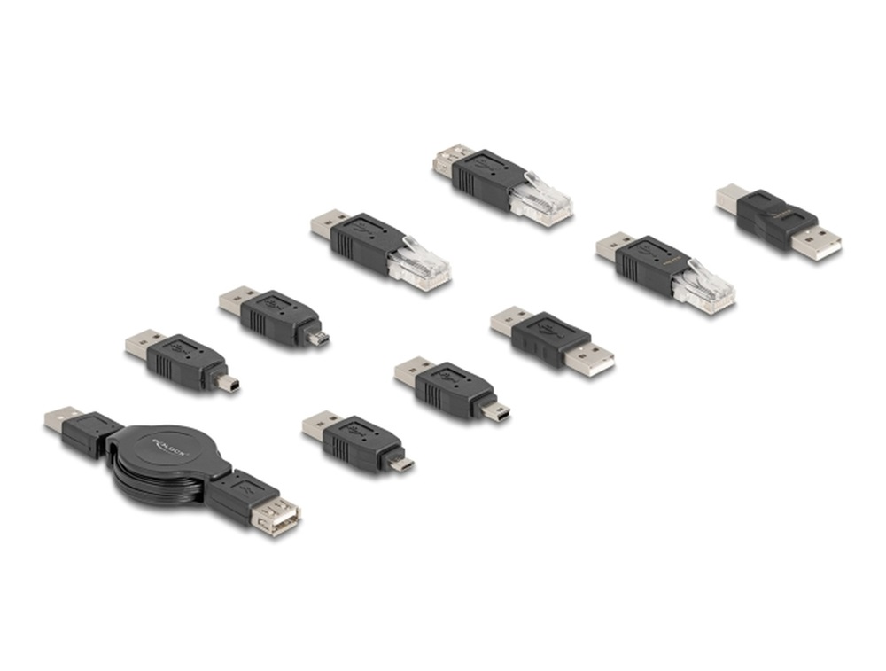 Delock 18612 10 részes USB adapter készlet