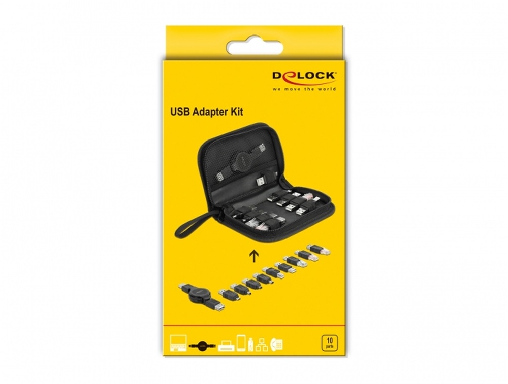 Delock 18612 10 részes USB adapter készlet