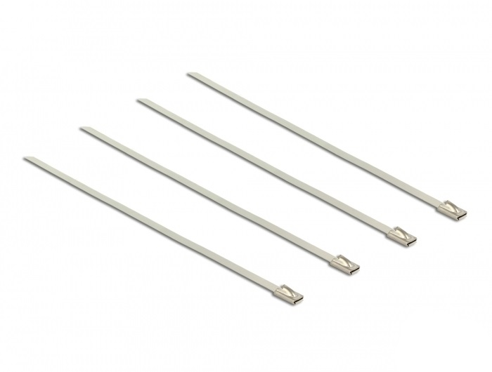 Delock 18631 200x4,6mm 20db rozsdamentes acél kábelkötegelő