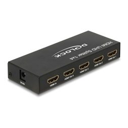 Delock 18684 HDMI UHD-es elosztó 1 x HDMI-bemenet > 4 x HDMI-kimenet 4K