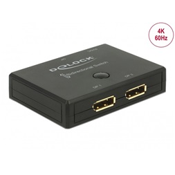 Delock 18750 Displayport 2 - 1 kapcsoló kétirányú 4K 60 Hz