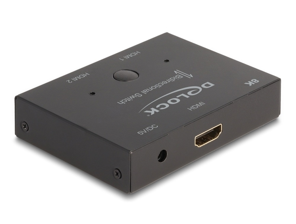 Delock 18776 HDMI 2 - 1 kapcsoló kétirányú 8K 60 Hz