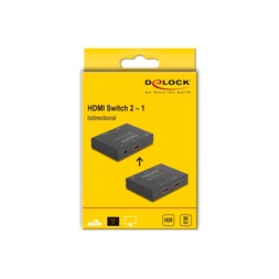 Delock 18776 HDMI 2 - 1 kapcsoló kétirányú 8K 60 Hz