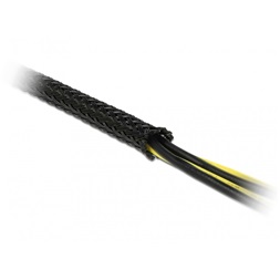 Delock 18850 Fonott kábelharisnya nyújtható 5 m x 19 mm fekete