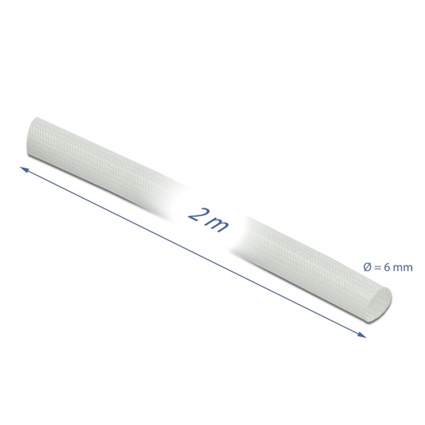 Delock 18928 Üvegszálas borítás 2 m x 6 mm fehér