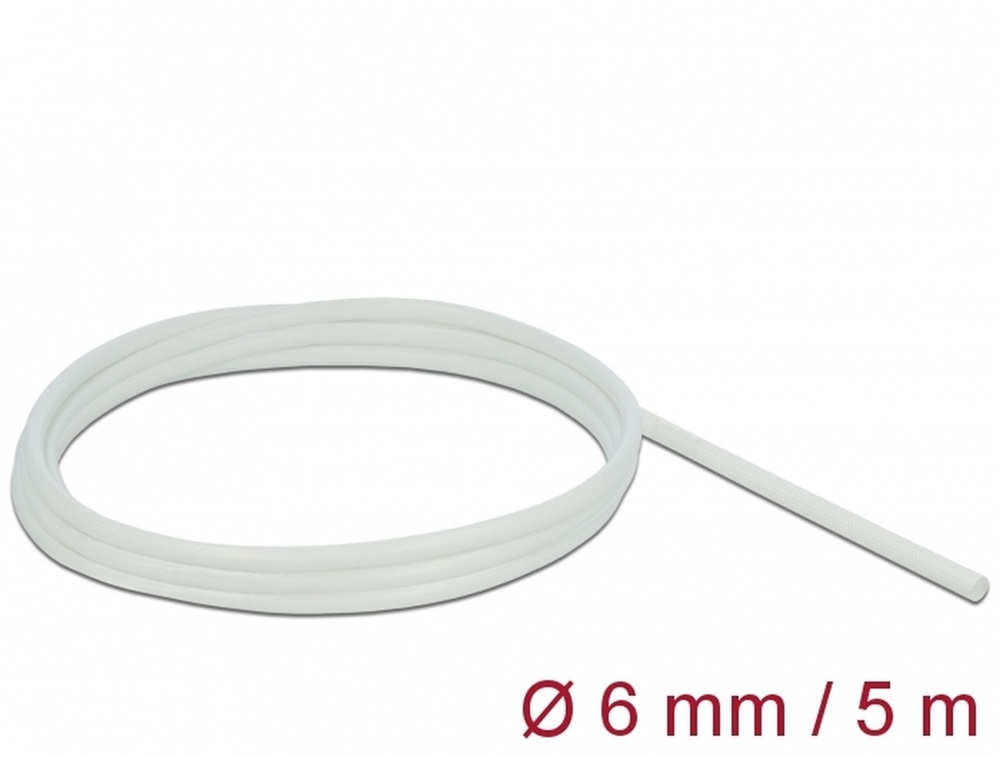 Delock 18929 Üvegszálas borítás 5 m x 6 mm fehér