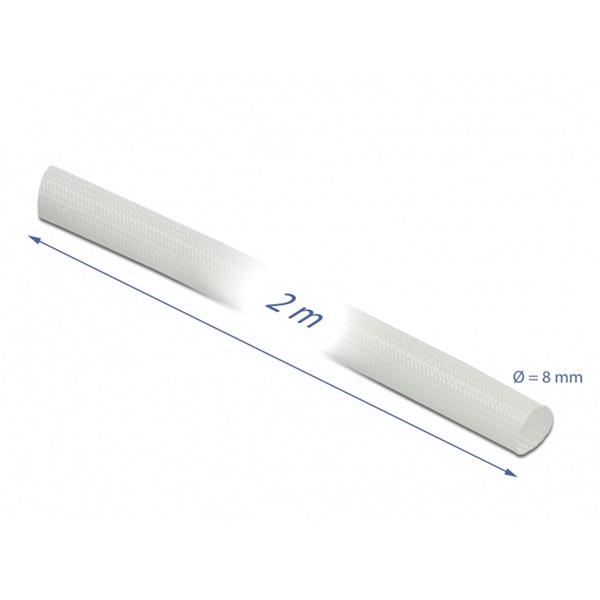 Delock 18931 Üvegszálas borítás 2 m x 8 mm fehér