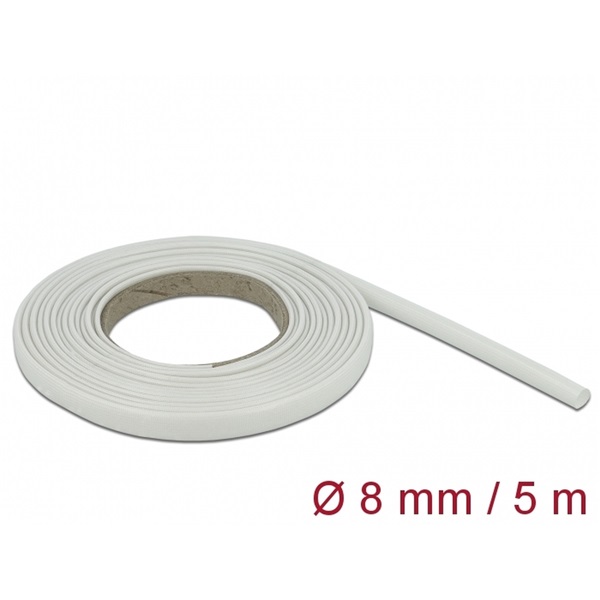 Delock 18932 Üvegszálas borítás 5 m x 8 mm fehér