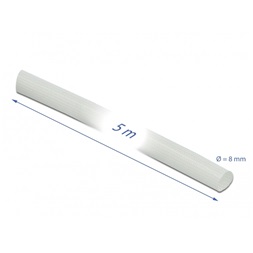 Delock 18932 Üvegszálas borítás 5 m x 8 mm fehér