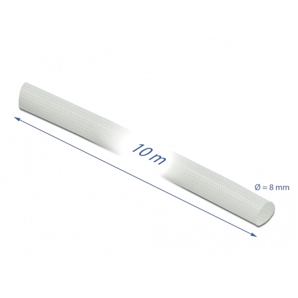 Delock 18933 Üvegszálas borítás 10 m x 8 mm fehér