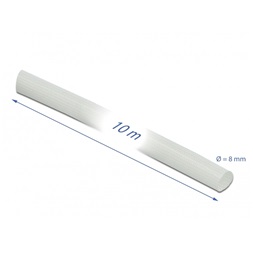 Delock 18933 Üvegszálas borítás 10 m x 8 mm fehér