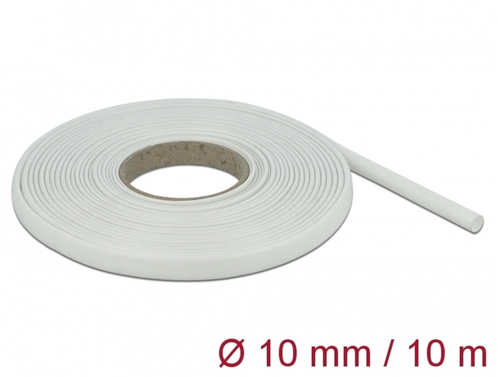 Delock 18936 Üvegszálas borítás 10 m x 10 mm fehér