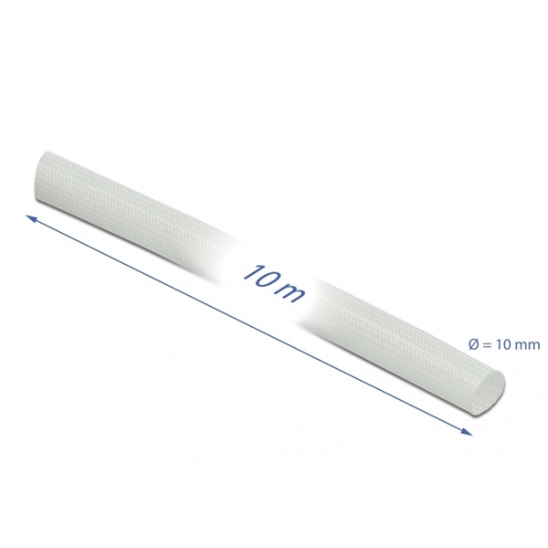 Delock 18936 Üvegszálas borítás 10 m x 10 mm fehér