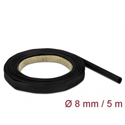 Delock 18937 Fekete zsugorcső 5 m x 8 mm