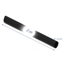 Delock 18937 Fekete zsugorcső 5 m x 8 mm