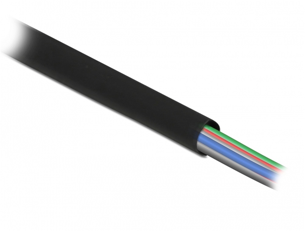 Delock 18942 Fekete zsugorcső 5 m x 20 mm