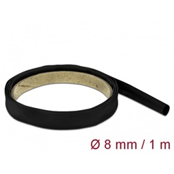 Delock 18973 Fekete zsugorcső 1 m x 8 mm