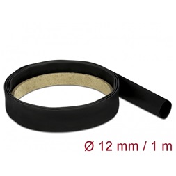 Delock 18975 Fekete zsugorcső 1 m x 12 mm
