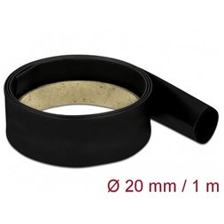 Delock 18978 Fekete zsugorcső 1 m x 20 mm