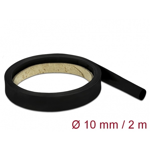 Delock 18981 Fekete zsugorcső 2 m x 10 mm
