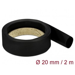 Delock 18985 Fekete zsugorcső 2 m x 20 mm